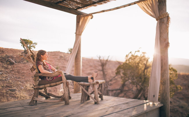 women looking at lookout